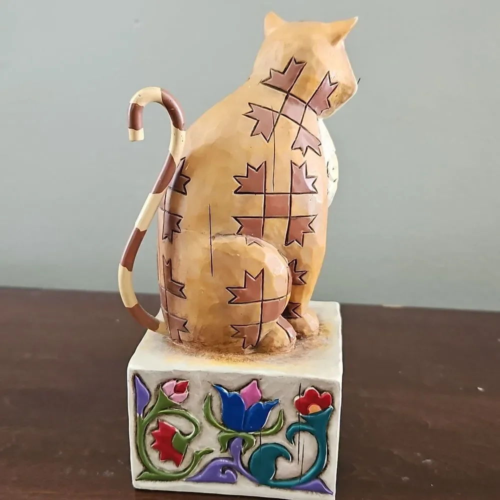Jim Shore Vintage "Jasper" Cat Figurine - Picture 5 of 8